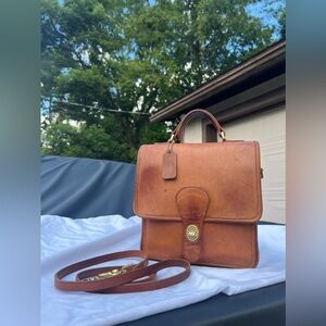 Vintage Coach Station Bag 5130 British Tan
